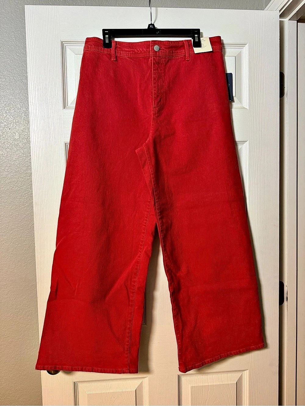 Universal Thread High-Rise Sailor Wide Leg Ankle Jeans Red Size 12